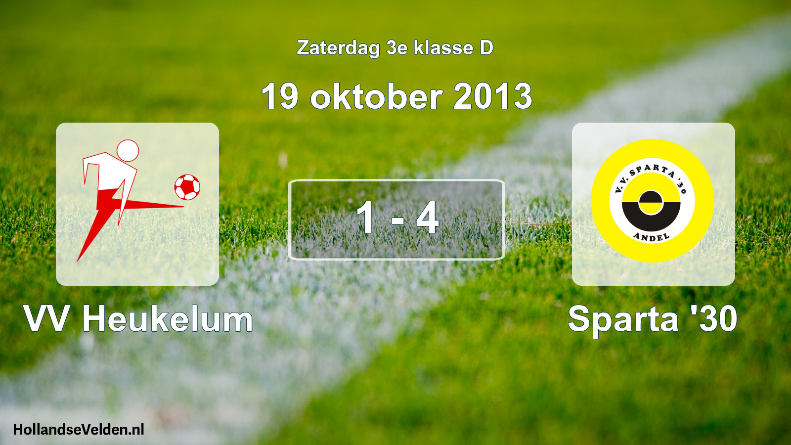 Total number of matches played: VV Heukelum - Sparta '30 1 - 4 (19 October 2013)