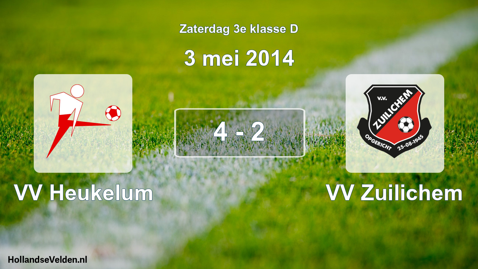 Total number of matches played: VV Heukelum - VV Zuilichem 4 - 2 (3 May 2014)