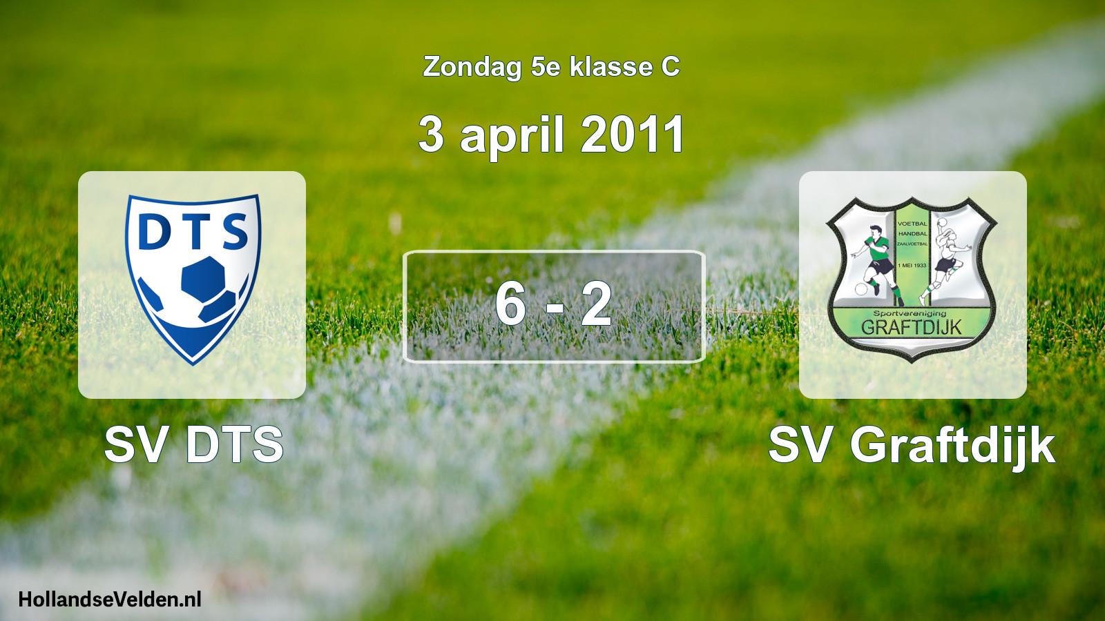 Total number of matches played: SV DTS - SV Graftdijk 6 - 2 (3 April 2011)