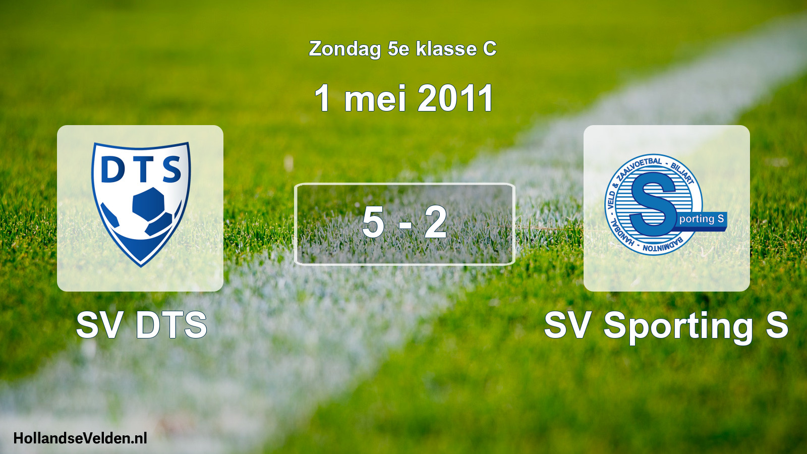 Total number of matches played: SV DTS - SV Sporting S 5 - 2 (1 May 2011)