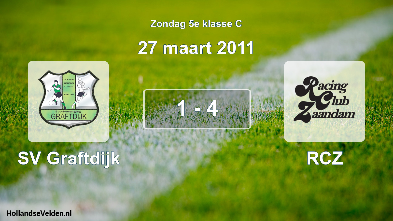 Total number of matches played: SV Graftdijk - RCZ 1 - 4 (27 March 2011)