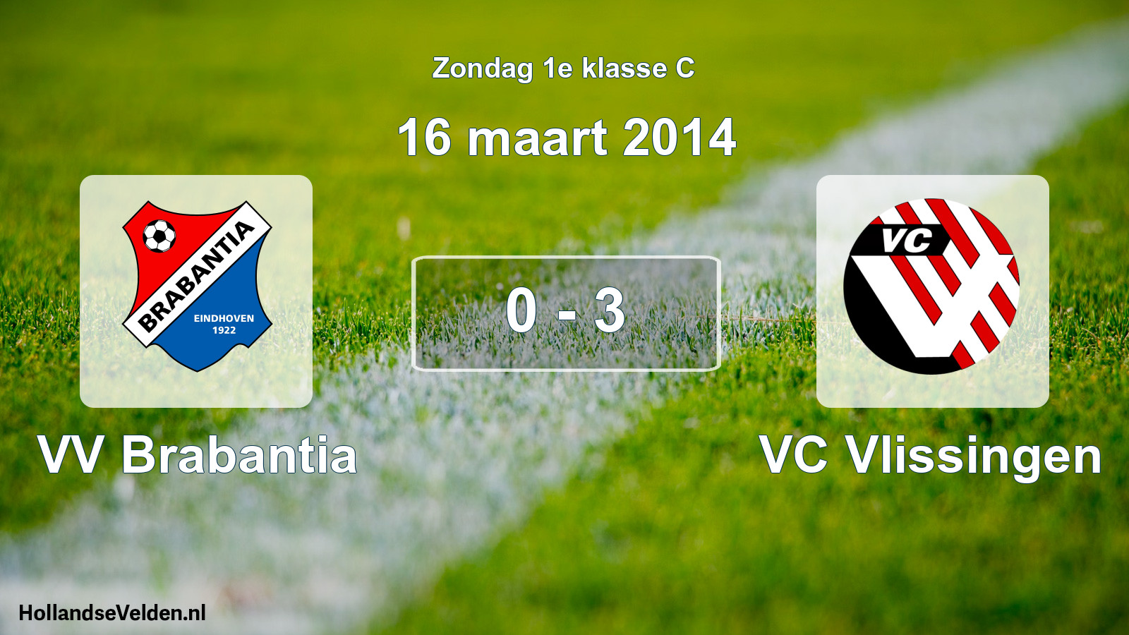 Total number of matches played: VV Brabantia - VC Vlissingen 0 - 3 (16 March 2014)