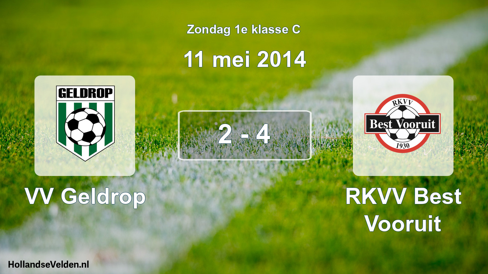Total number of matches played: VV Geldrop - RKVV Best Vooruit 2 - 4 (11 May 2014)