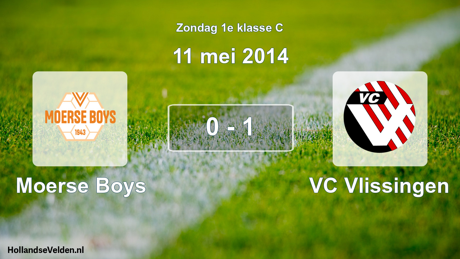 Total number of matches played: Moerse Boys - VC Vlissingen 0 - 1 (11 May 2014)