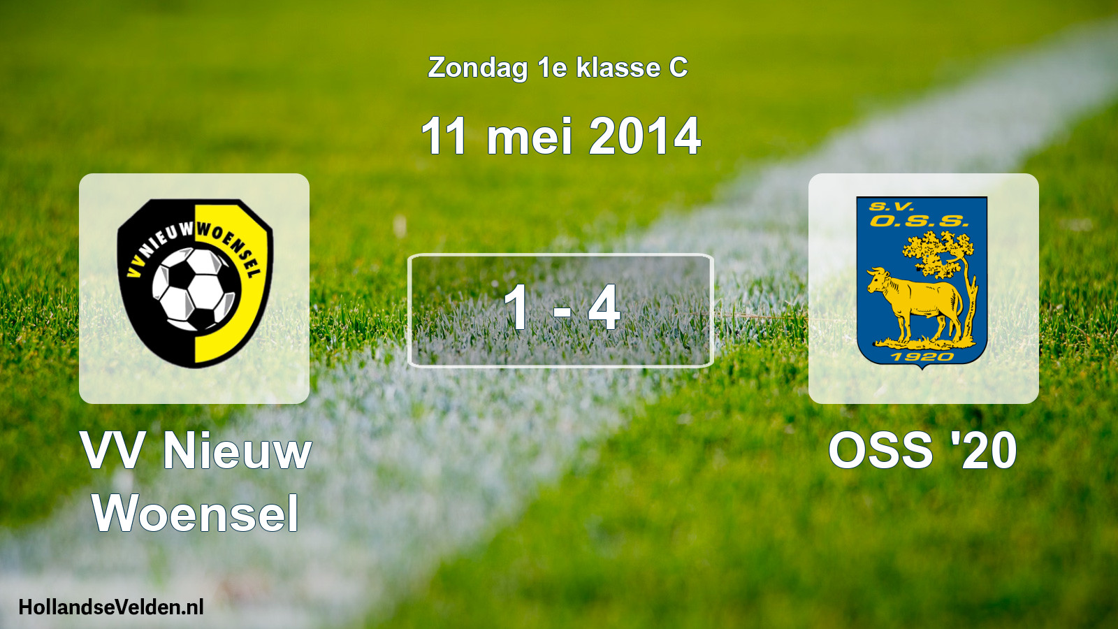 Total number of matches played: VV Nieuw Woensel - OSS '20 1 - 4 (11 May 2014)