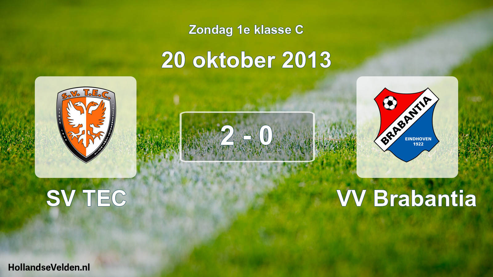 Total number of matches played: SV TEC - VV Brabantia 2 - 0 (20 October 2013)
