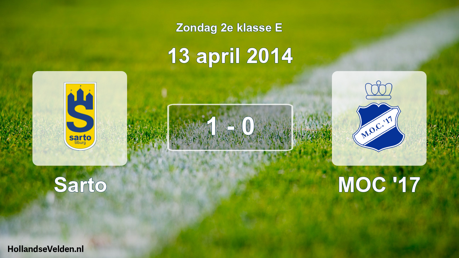 Total number of matches played: Sarto - MOC '17 1 - 0 (13 April 2014)
