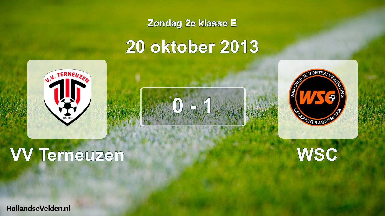 Total number of matches played: VV Terneuzen - WSC 0 - 1 (20 October 2013)