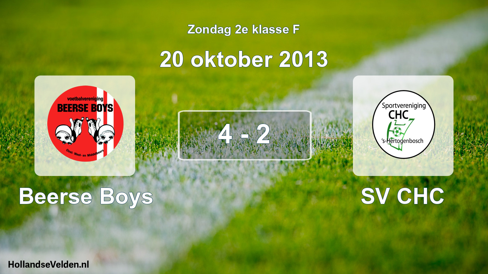 Total number of matches played: Beerse Boys - SV CHC 4 - 2 (20 October 2013)
