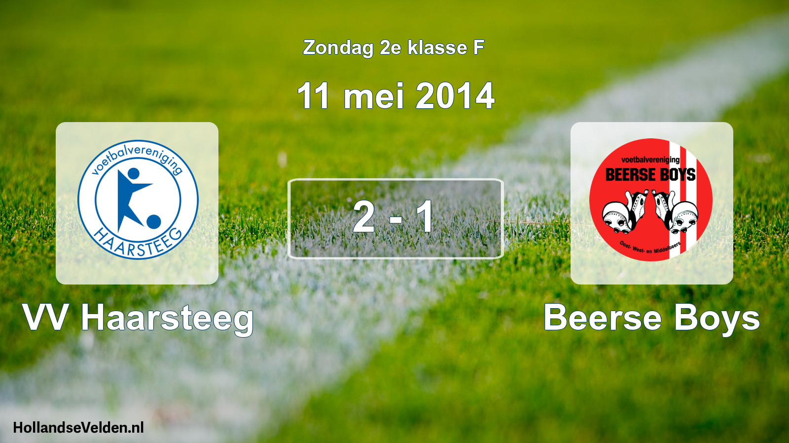 Total number of matches played: VV Haarsteeg - Beerse Boys 2 - 1 (11 May 2014)