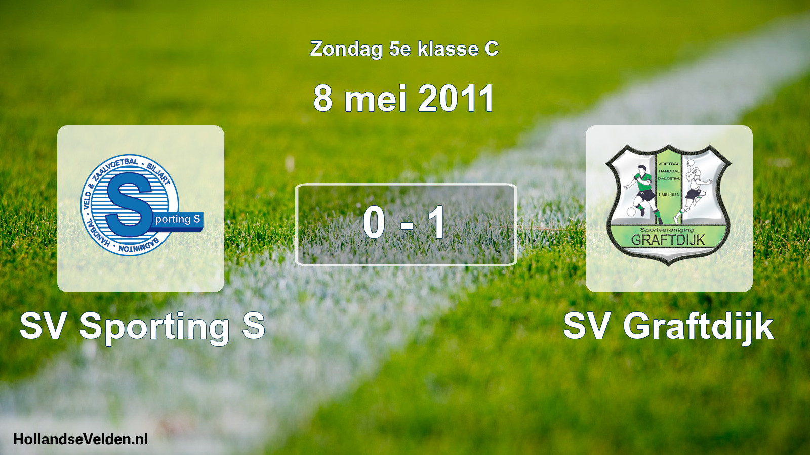 Total number of matches played: SV Sporting S - SV Graftdijk 0 - 1 (8 May 2011)