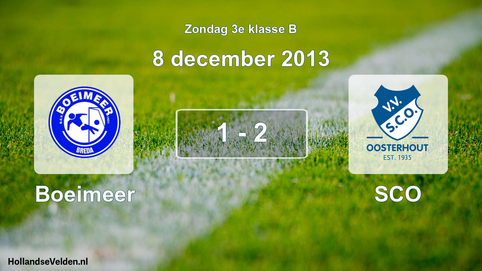 Total number of matches played: Boeimeer - SCO 1 - 2 (8 December 2013)