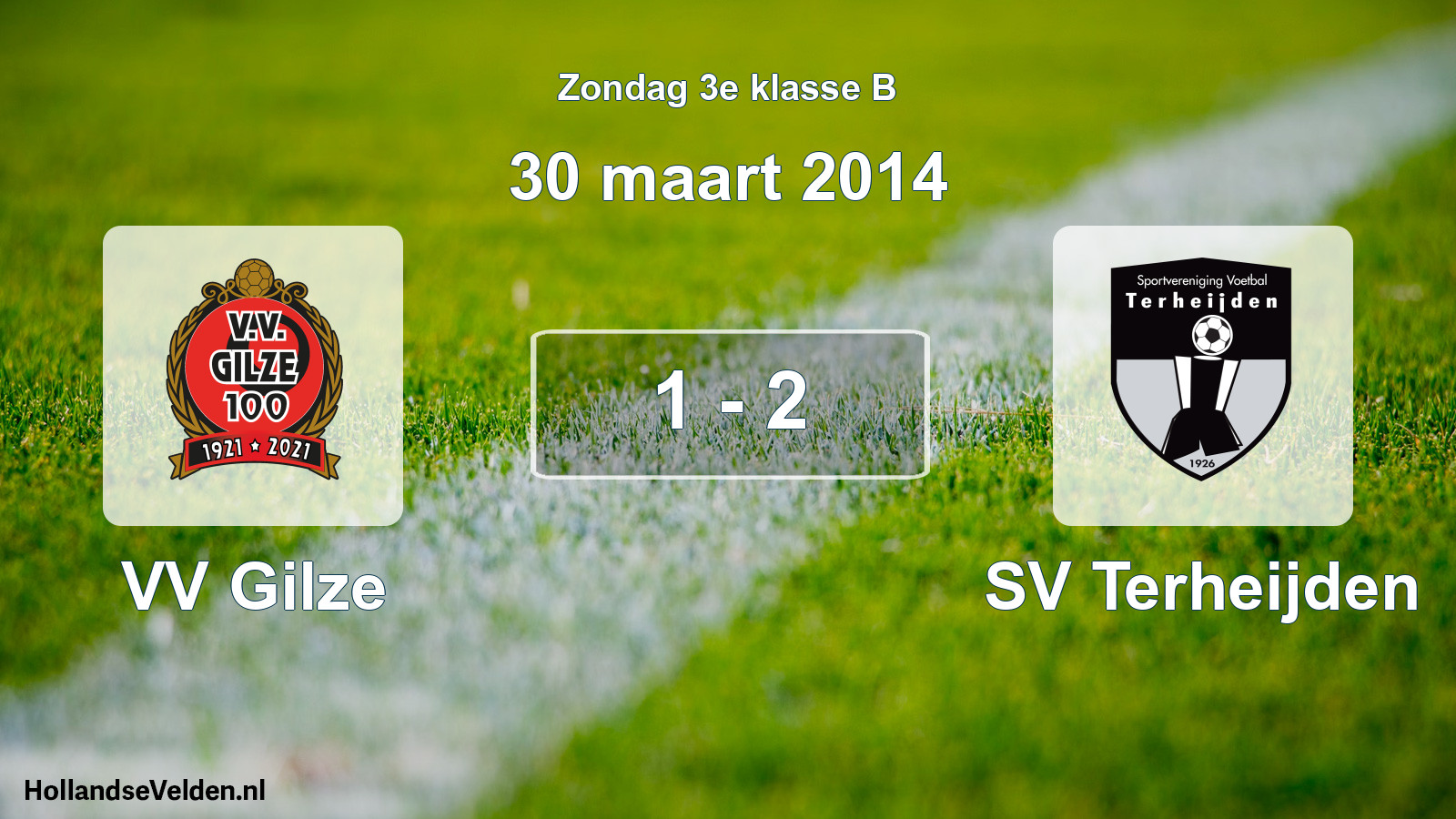 Total number of matches played: VV Gilze - SV Terheijden 1 - 2 (30 March 2014)