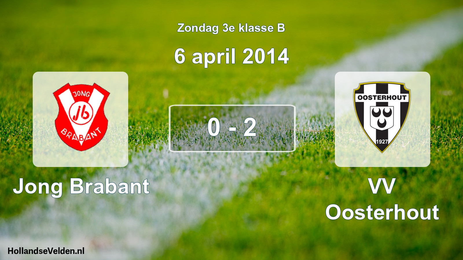 Total number of matches played: Jong Brabant - VV Oosterhout 0 - 2 (6 April 2014)