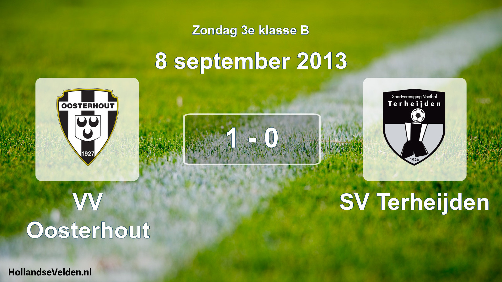 Total number of matches played: VV Oosterhout - SV Terheijden 1 - 0 (8 September 2013)