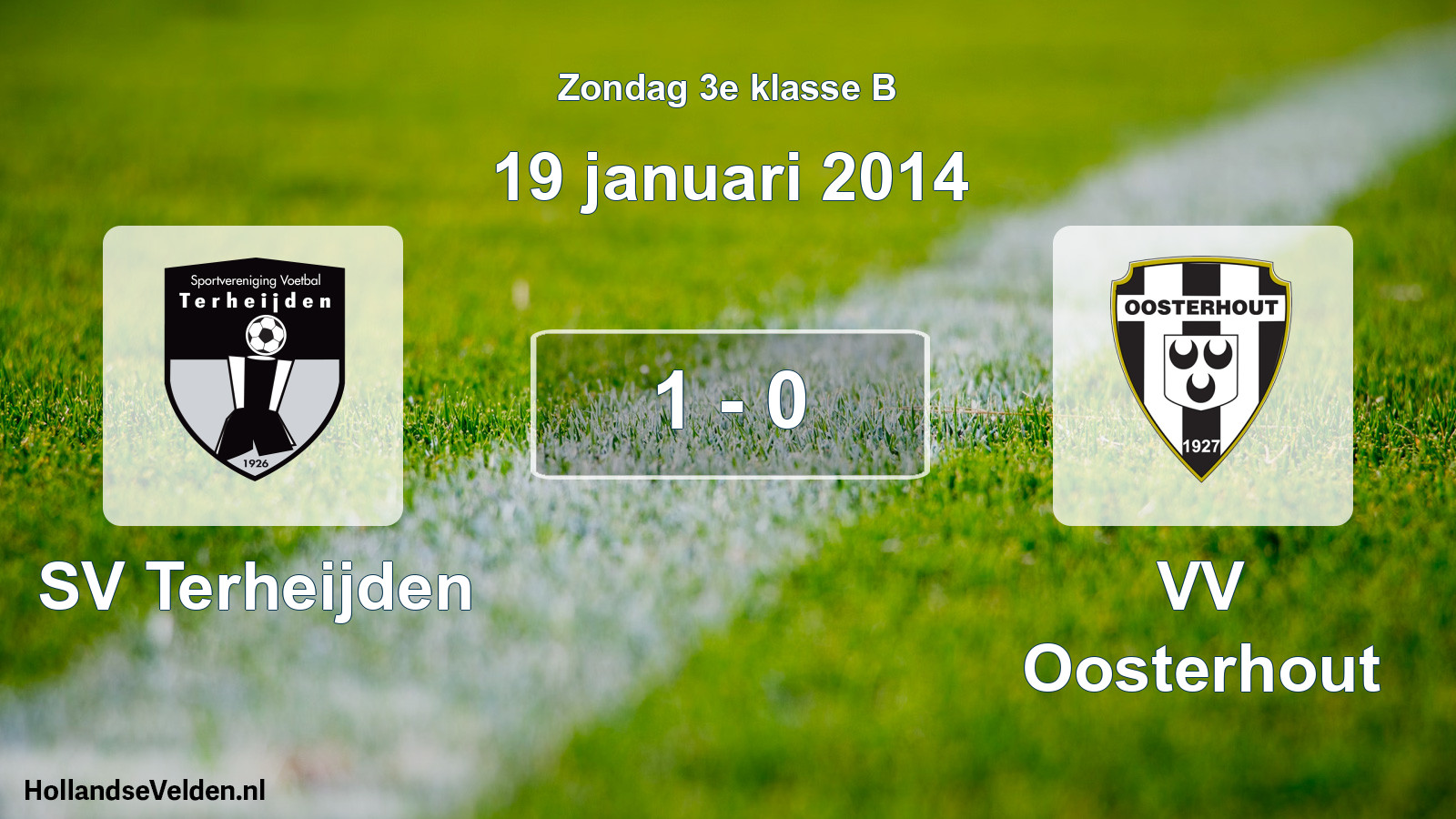 Total number of matches played: SV Terheijden - VV Oosterhout 1 - 0 (19 January 2014)