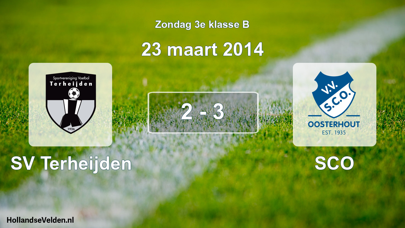 Total number of matches played: SV Terheijden - SCO 2 - 3 (23 March 2014)