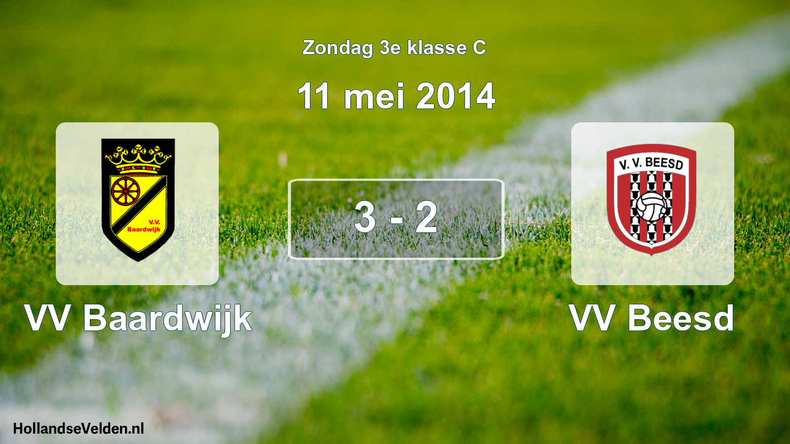 Total number of matches played: VV Baardwijk - VV Beesd 3 - 2 (11 May 2014)