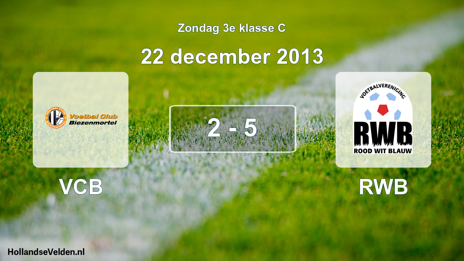 Total number of matches played: VCB - RWB 2 - 5 (22 December 2013)