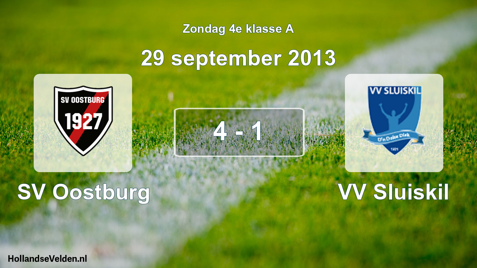 Total number of matches played: SV Oostburg - VV Sluiskil 4 - 1 (29 September 2013)