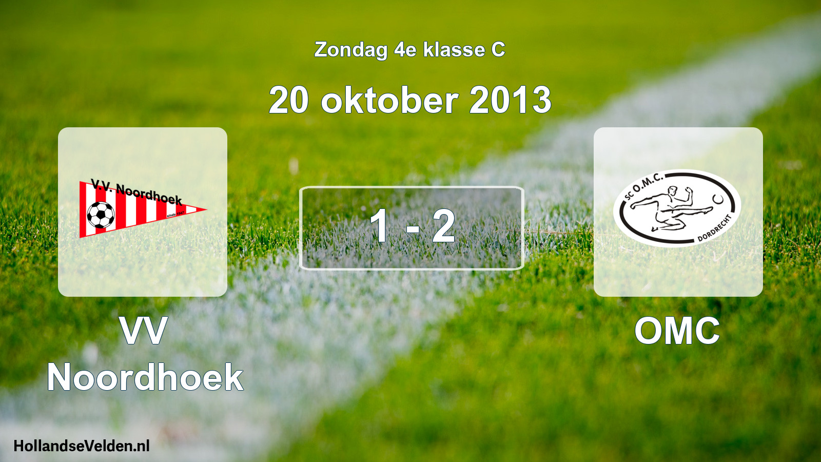 Total number of matches played: VV Noordhoek - OMC 1 - 2 (20 October 2013)