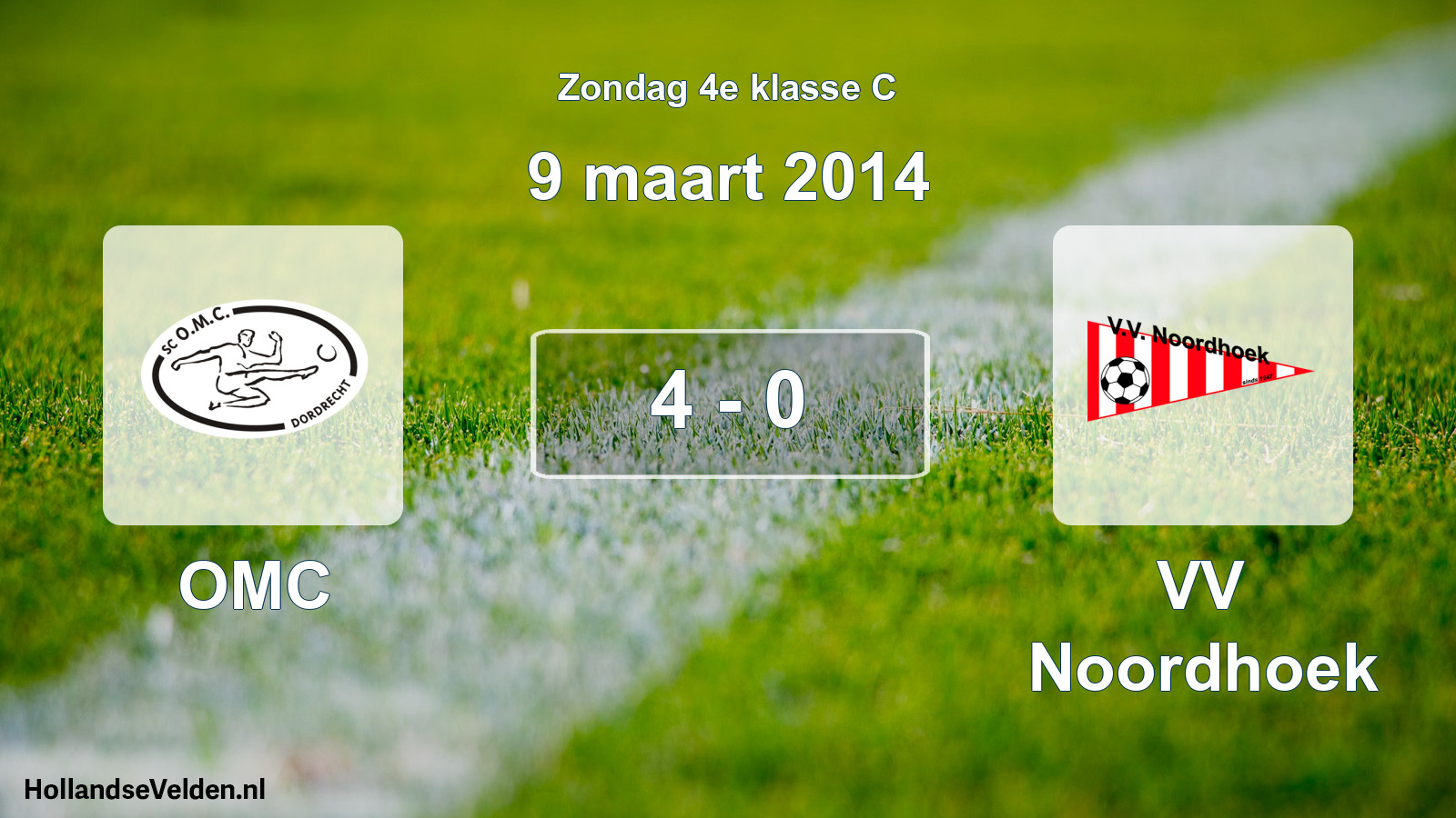 Total number of matches played: OMC - VV Noordhoek 4 - 0 (9 March 2014)