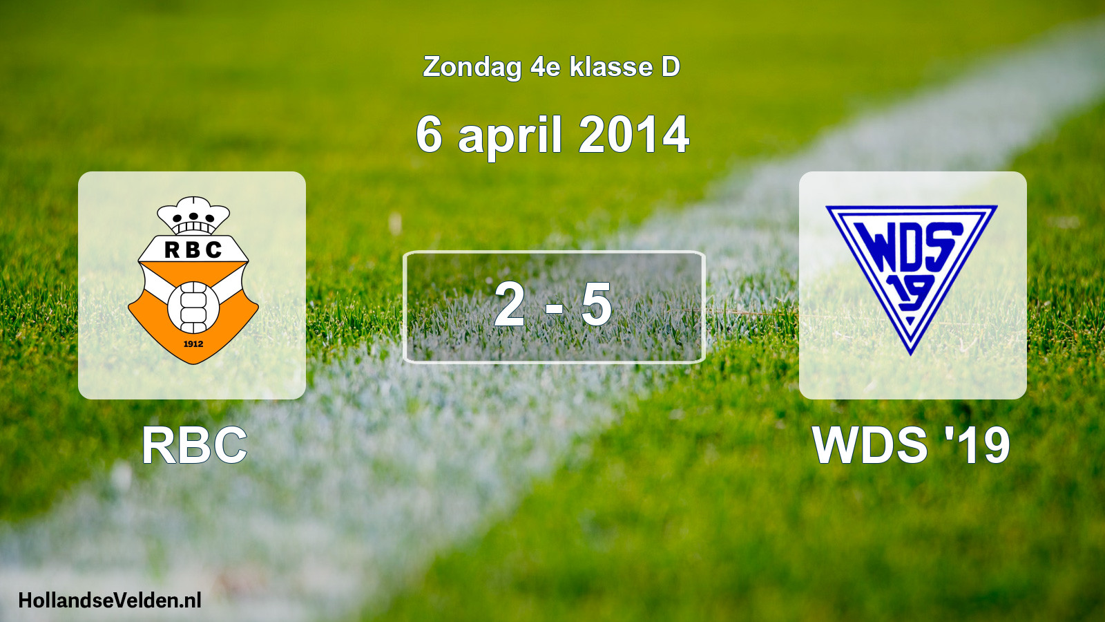 Total number of matches played: RBC - WDS '19 2 - 5 (6 April 2014)