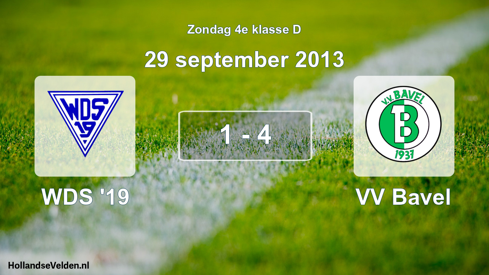 Total number of matches played: WDS '19 - VV Bavel 1 - 4 (29 September 2013)