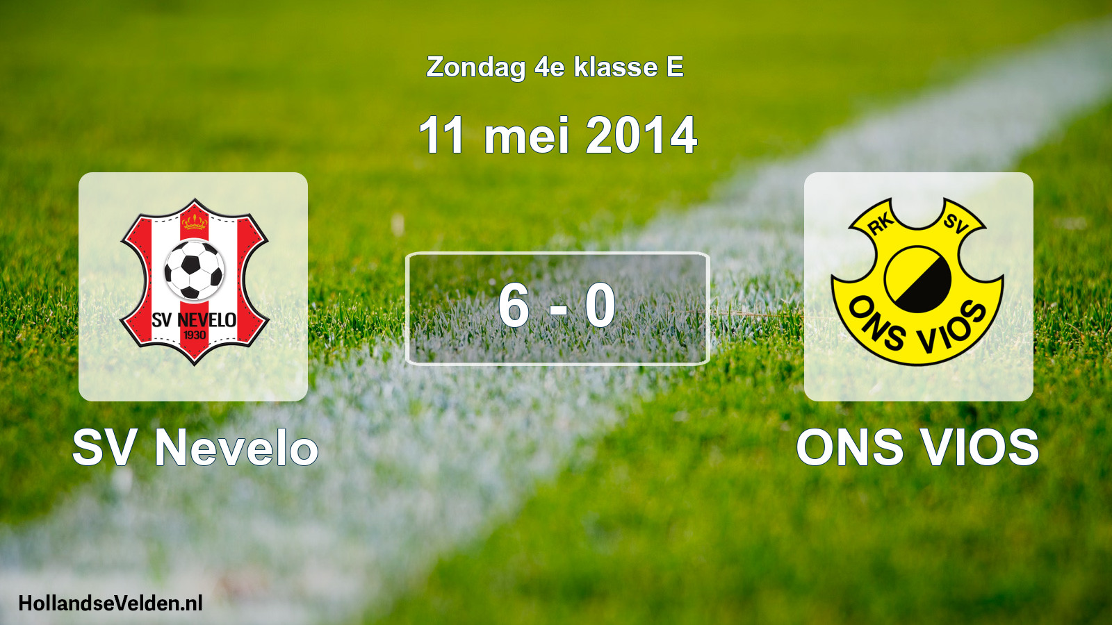 Total number of matches played: SV Nevelo - ONS VIOS 6 - 0 (11 May 2014)