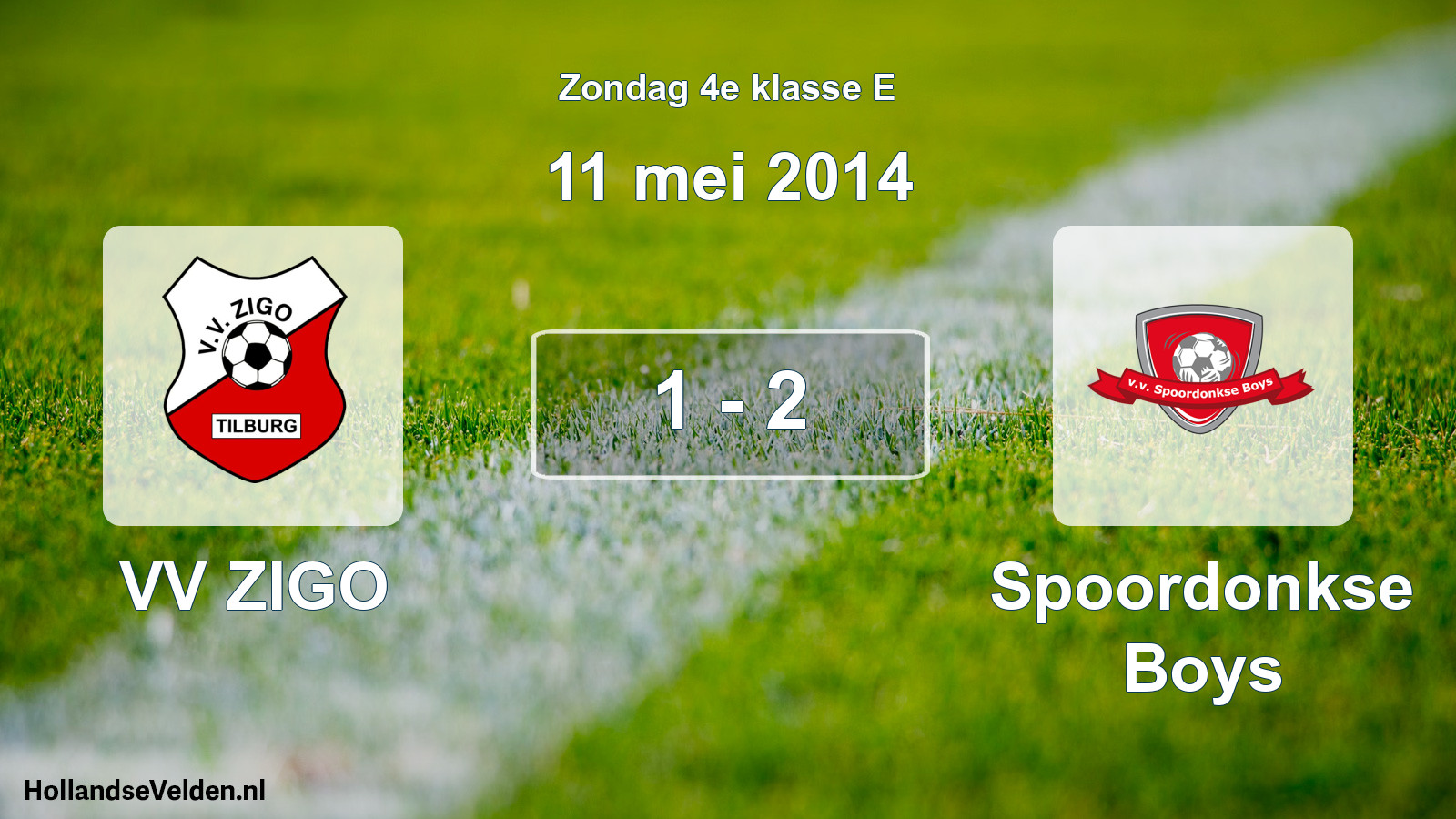 Total number of matches played: VV ZIGO - Spoordonkse Boys 1 - 2 (11 May 2014)