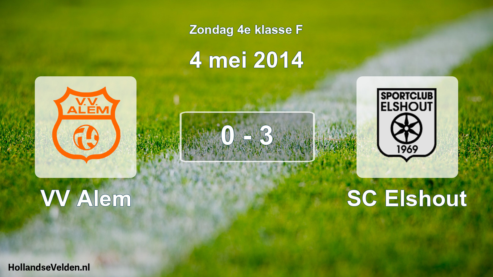 Total number of matches played: VV Alem - SC Elshout 0 - 3 (4 May 2014)