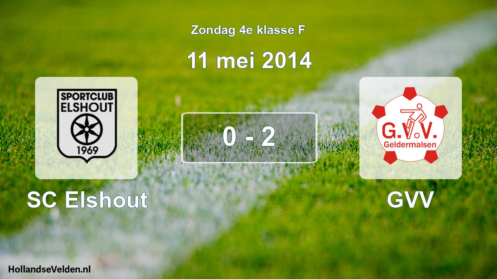 Total number of matches played: SC Elshout - GVV 0 - 2 (11 May 2014)