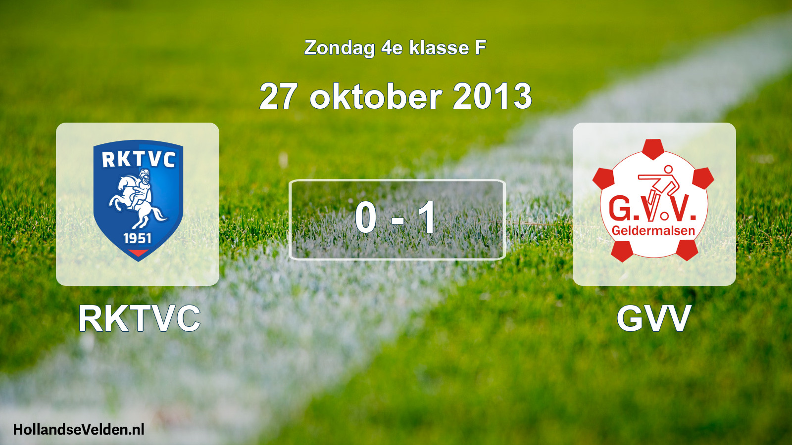 Total number of matches played: RKTVC - GVV 0 - 1 (27 October 2013)