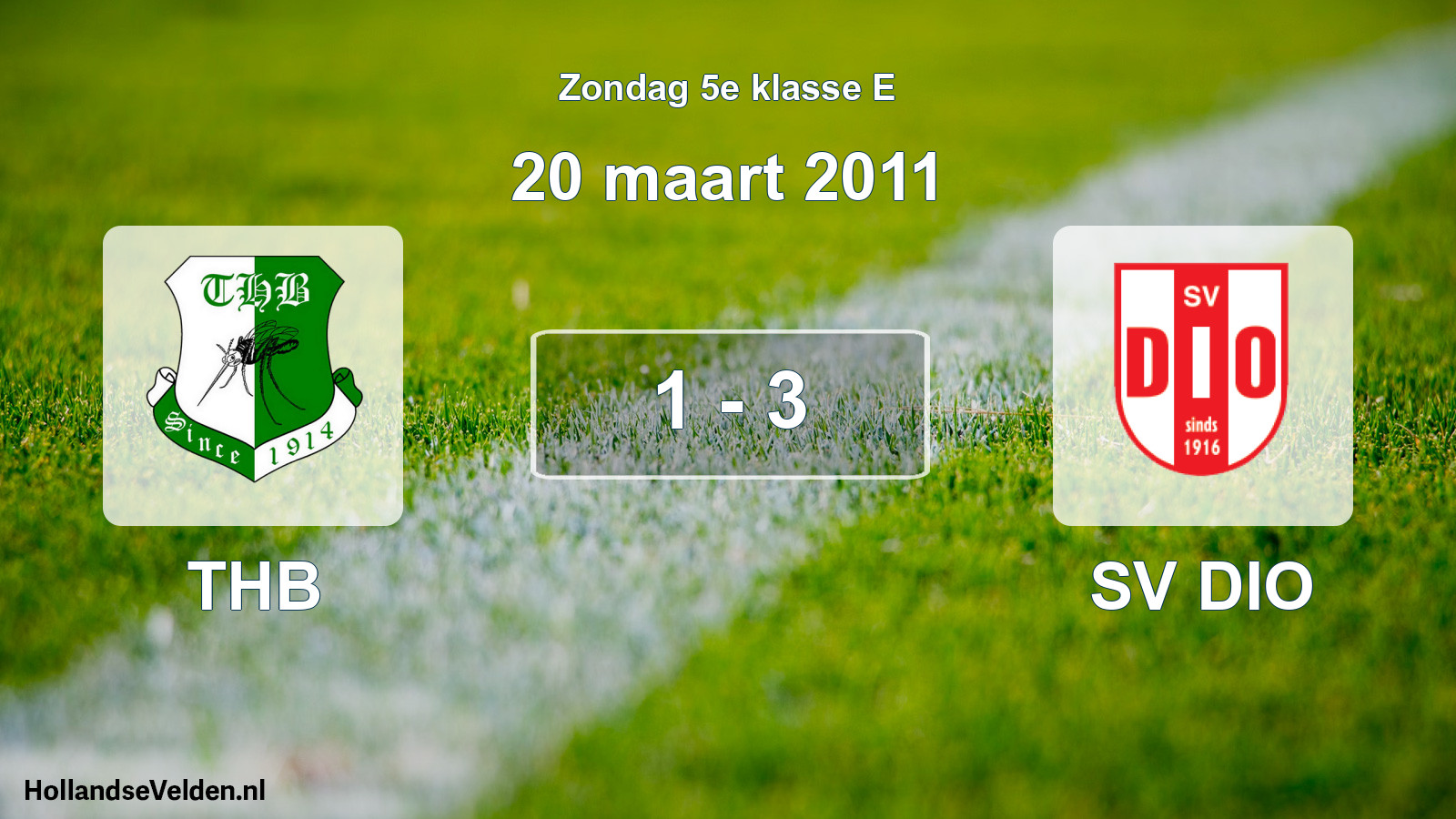 Total number of matches played: THB - SV DIO 1 - 3 (20 March 2011)
