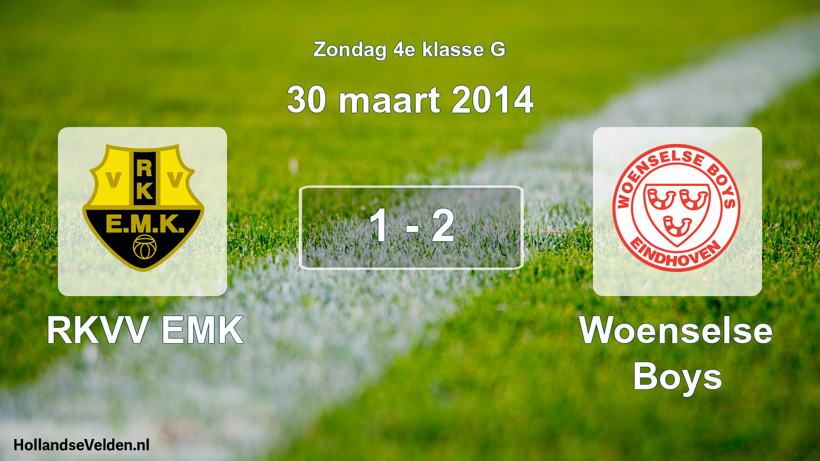 Total number of matches played: RKVV EMK - Woenselse Boys 1 - 2 (30 March 2014)