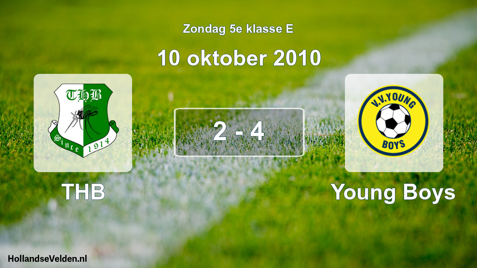 Total number of matches played: THB - Young Boys 2 - 4 (10 October 2010)