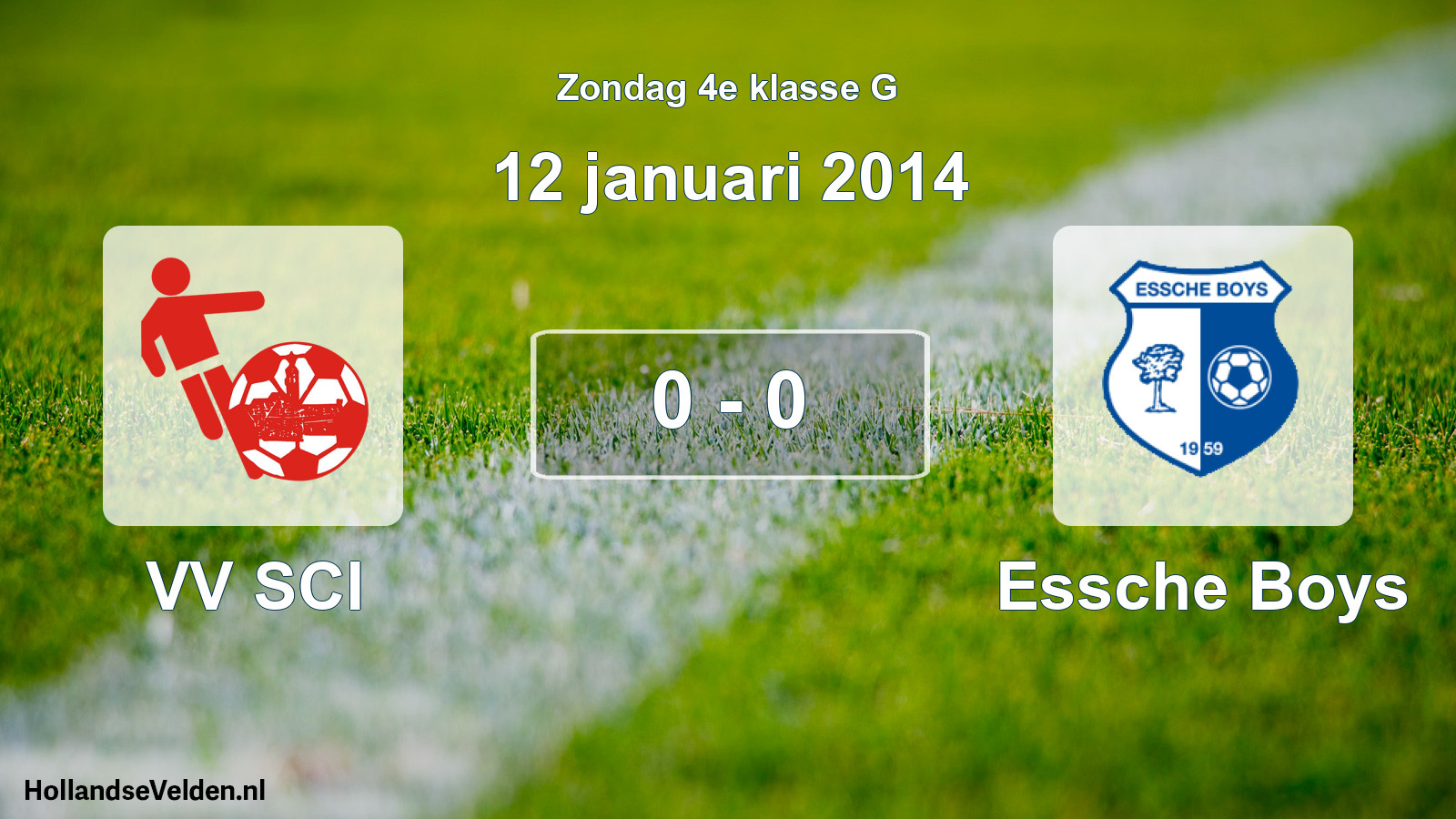 Total number of matches played: VV SCI - Essche Boys 0 - 0 (12 January 2014)