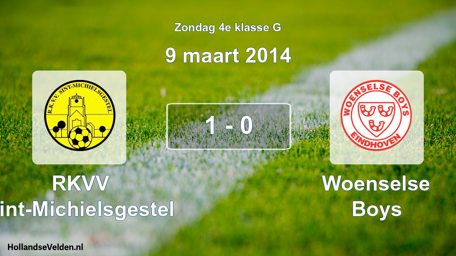 Total number of matches played: RKVV Sint-Michielsgestel - Woenselse Boys 1 - 0 (9 March 2014)