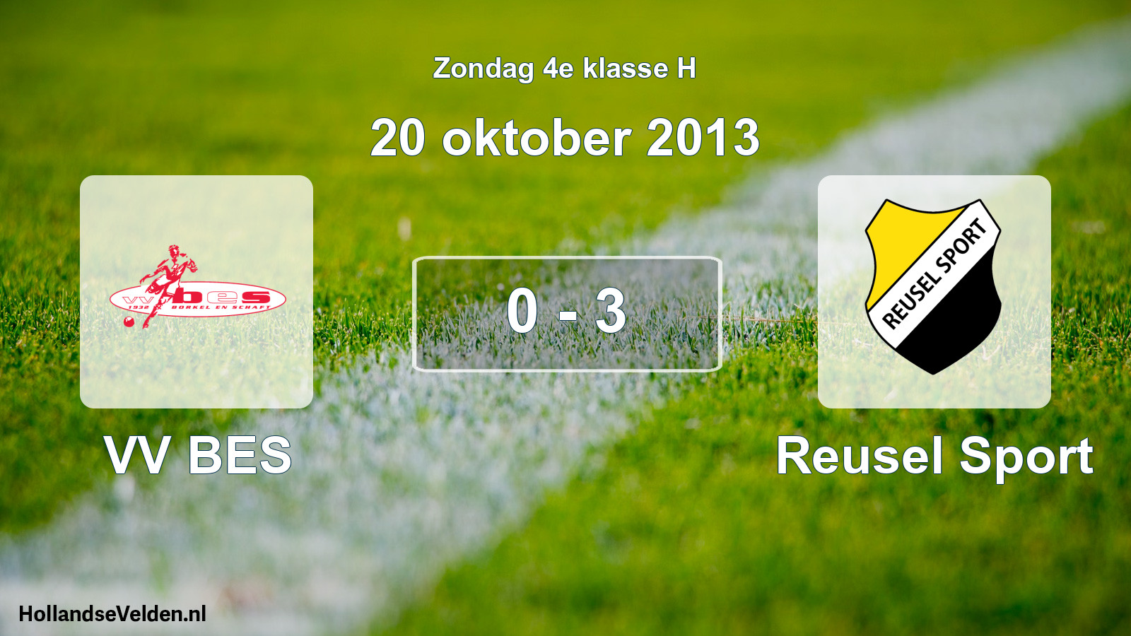 Total number of matches played: VV BES - Reusel Sport 0 - 3 (20 October 2013)