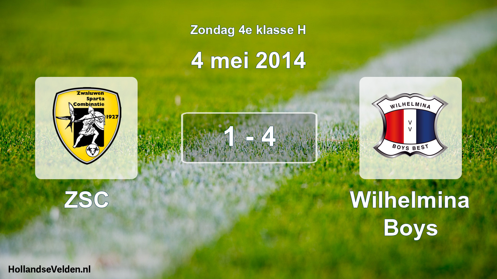 Total number of matches played: ZSC - Wilhelmina Boys 1 - 4 (4 May 2014)