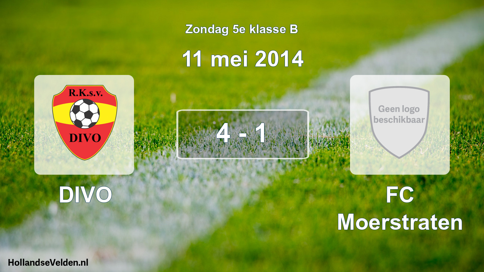 Total number of matches played: DIVO - FC Moerstraten 4 - 1 (11 May 2014)