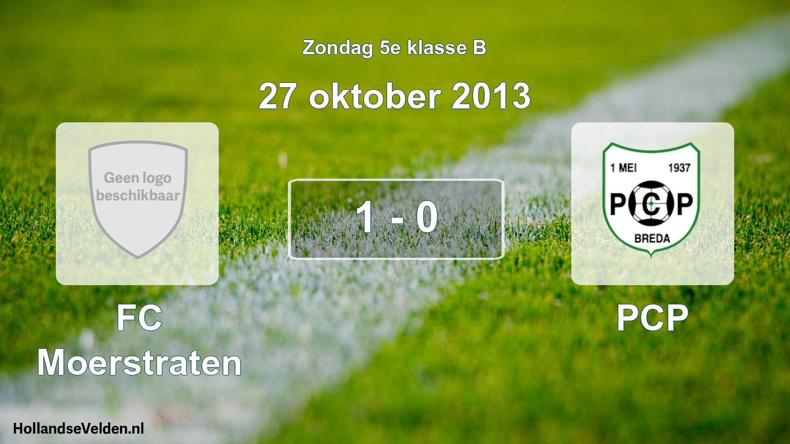Total number of matches played: FC Moerstraten - PCP 1 - 0 (27 October 2013)