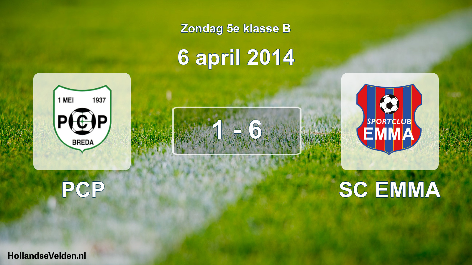 Total number of matches played: PCP - SC EMMA 1 - 6 (6 April 2014)