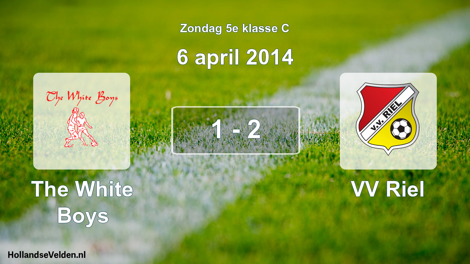 Total number of matches played: The White Boys - VV Riel 1 - 2 (6 April 2014)