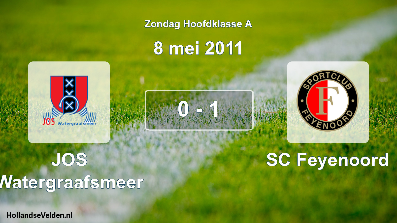 Total number of matches played: JOS Watergraafsmeer - SC Feyenoord 0 - 1 (8 May 2011)