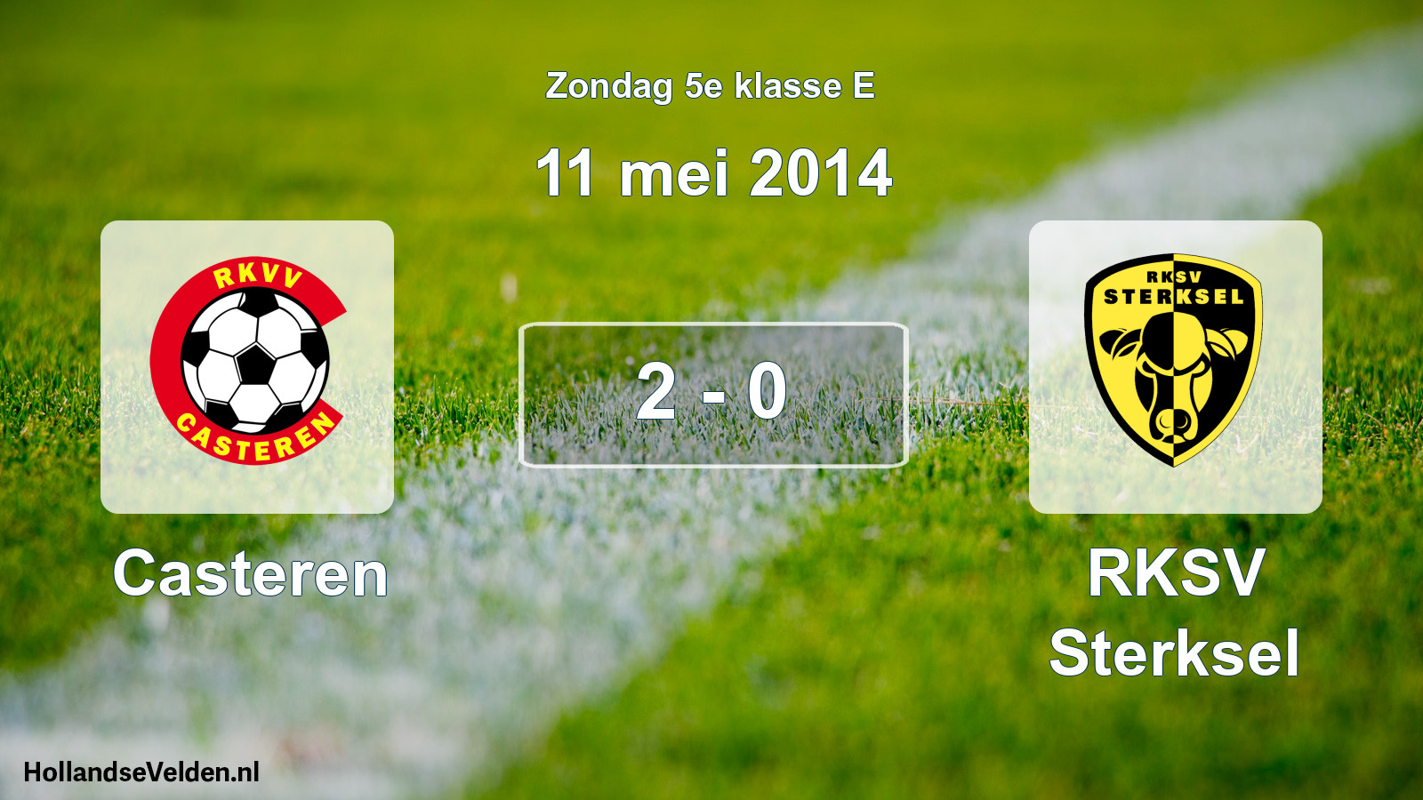 Total number of matches played: Casteren - RKSV Sterksel 2 - 0 (11 May 2014)