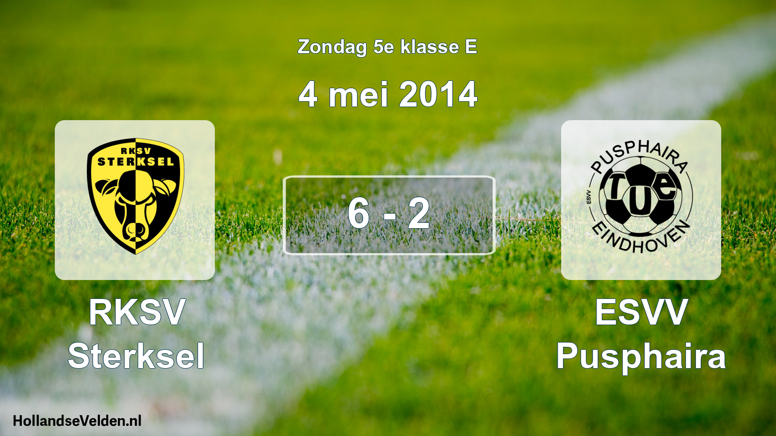 Total number of matches played: RKSV Sterksel - ESVV Pusphaira 6 - 2 (4 May 2014)