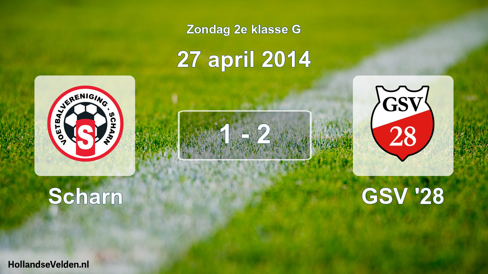 Total number of matches played: Scharn - GSV '28 1 - 2 (27 April 2014)