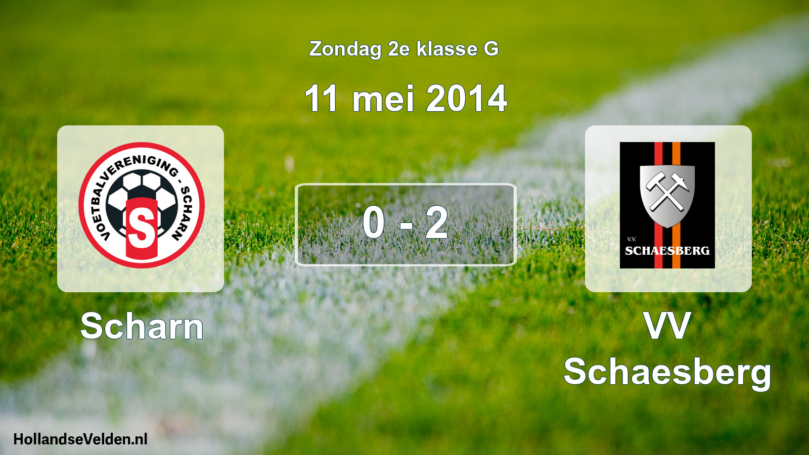 Total number of matches played: Scharn - VV Schaesberg 0 - 2 (11 May 2014)