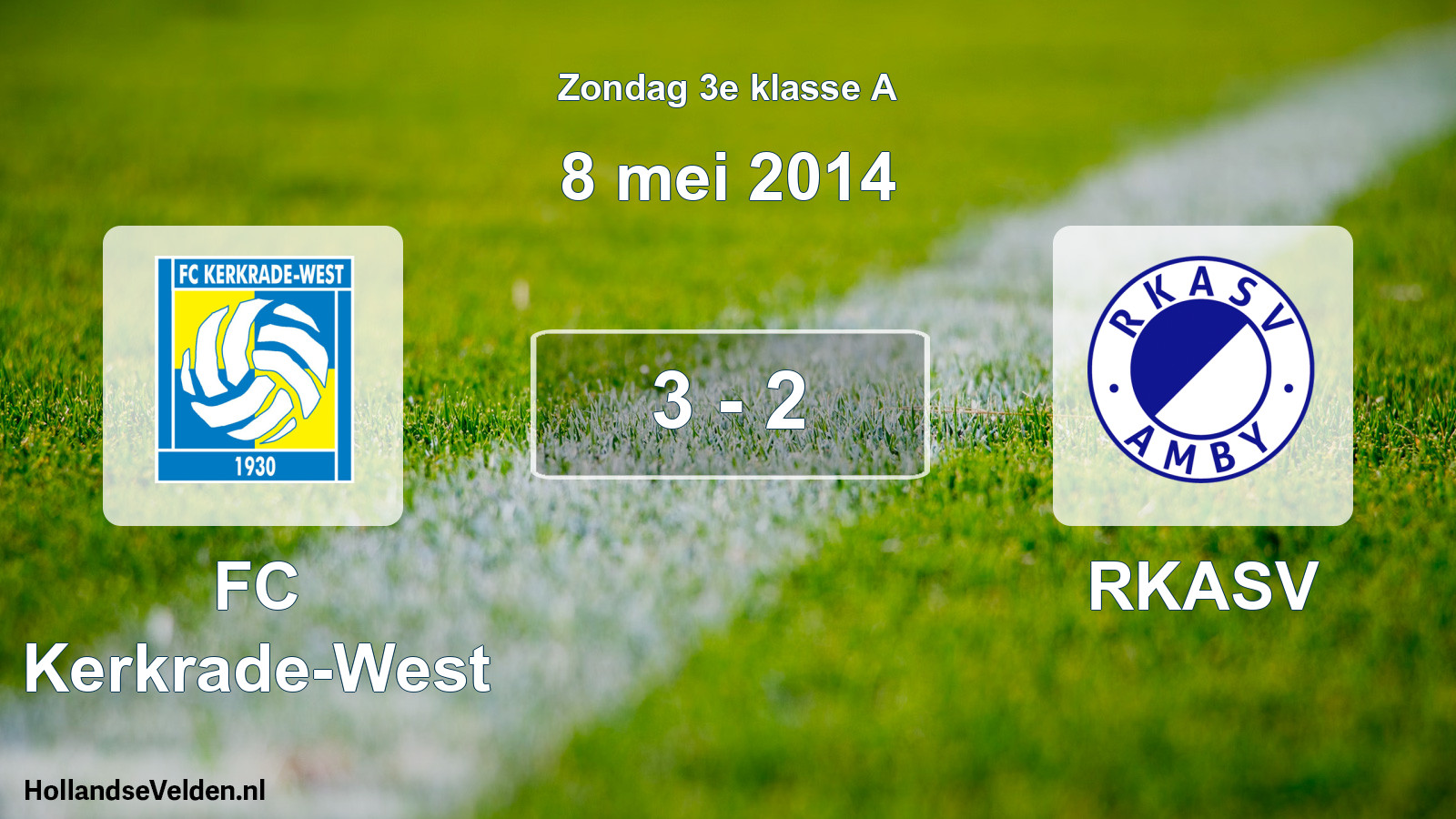 Total number of matches played: FC Kerkrade-West - RKASV 3 - 2 (8 May 2014)
